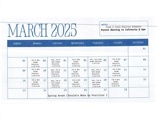 Practice Schedule